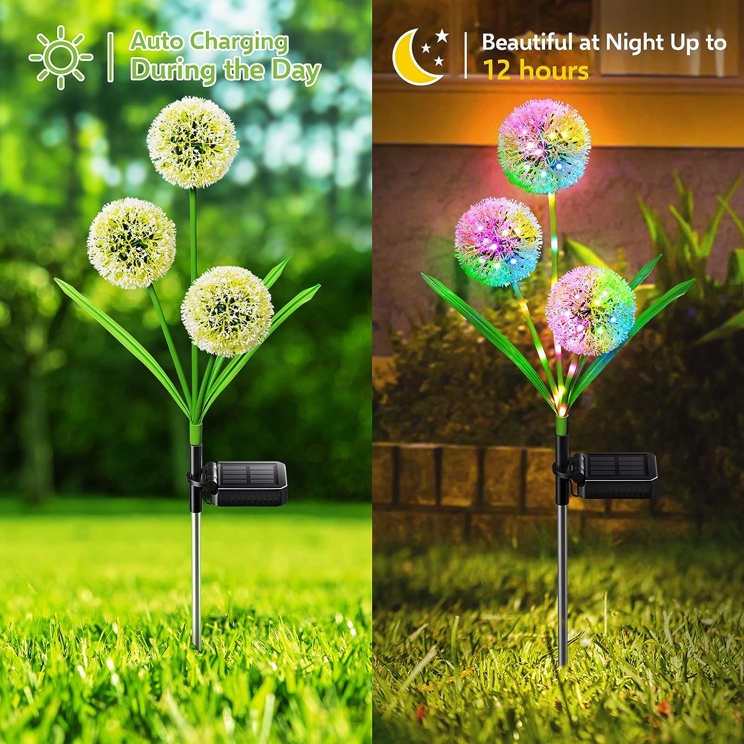 Set 2 x Lampa solara LED, decoratiune gradina - 1 | YEO