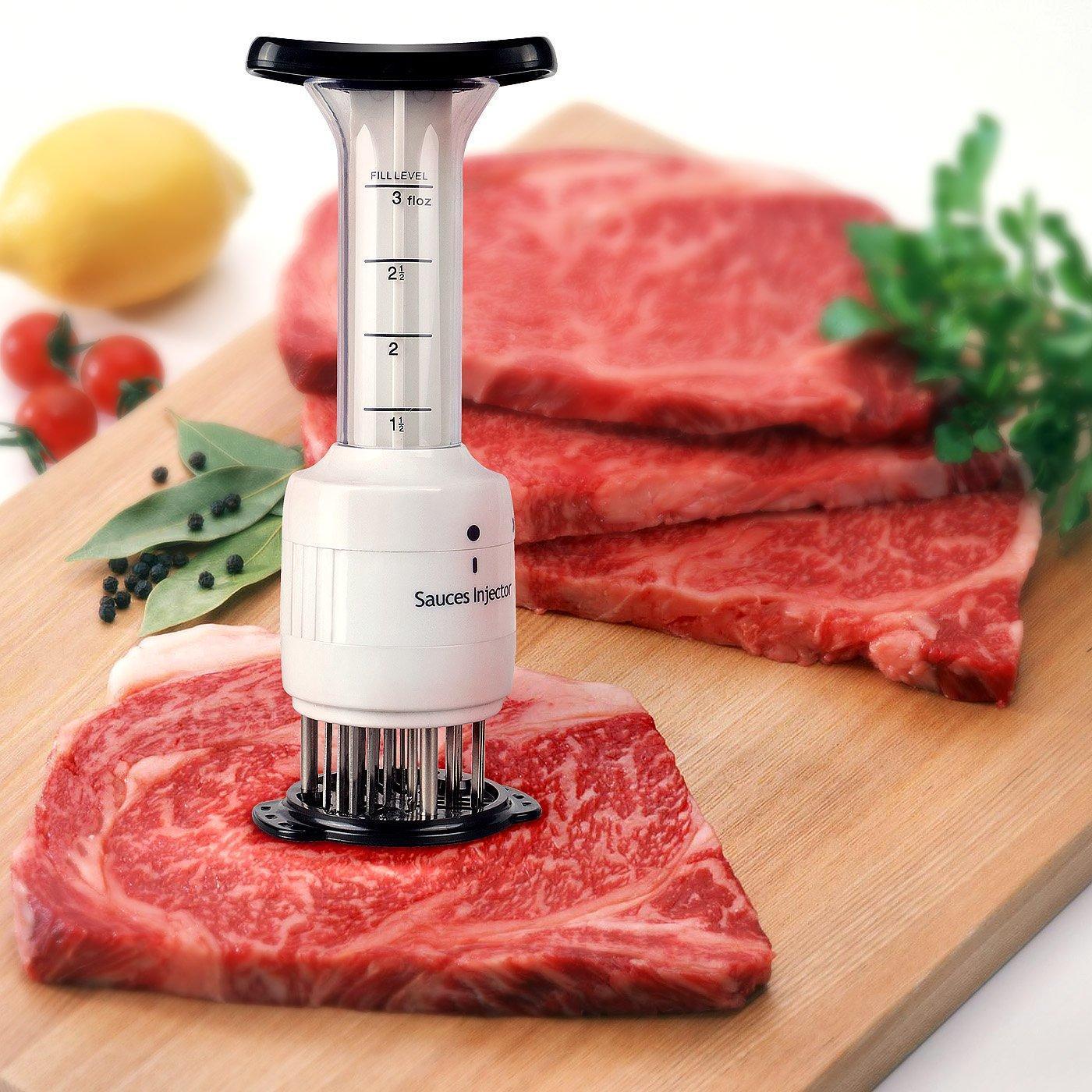 Fragezitor de carne cu injector pentru sos, 2 trepte de injectare - 2 | YEO