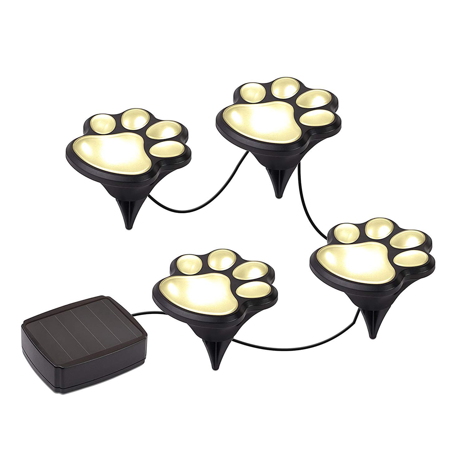 Set 4 lampi solare Paw Print Light - 2 | YEO