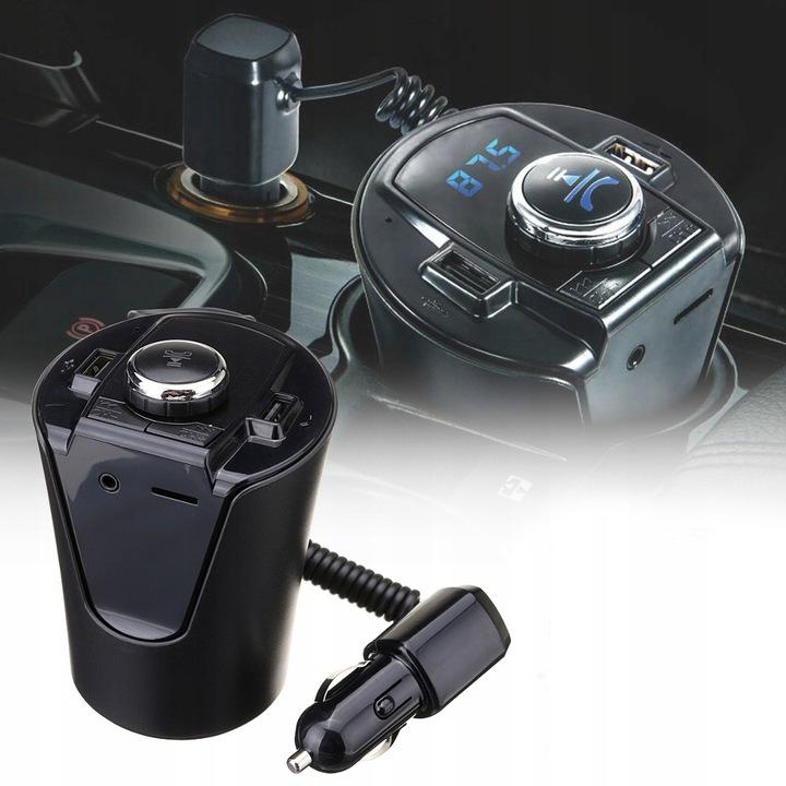 Modulator auto Bluetooth, FM, 2 x USB, Negru - 1 | YEO