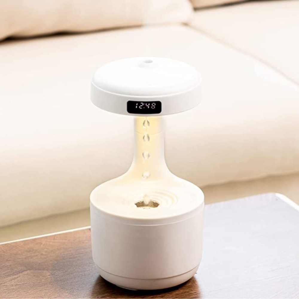 Difuzor aromaterapie, Afisaj ceas led, Alimentare USB, 800 ml - 1 | YEO
