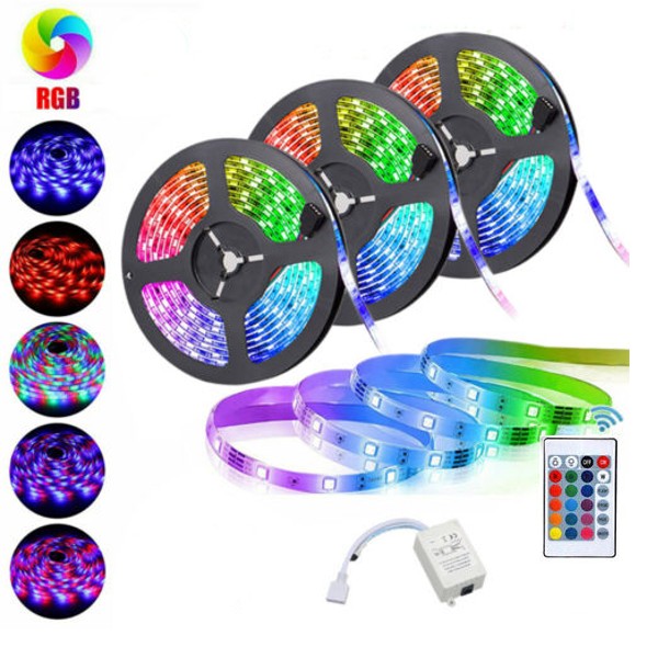 Set 3 x Banda LED RGB multicolor cu telecomanda 5 metri - 1 | YEO