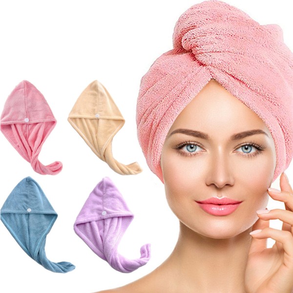 Set 2 x Prosop turban pentru uscarea parului - 1 | YEO