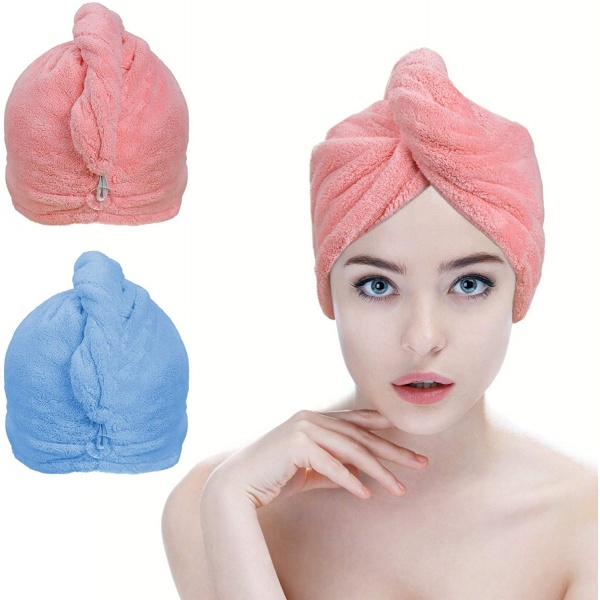 Set 2 x Prosop turban pentru uscarea parului - 2 | YEO