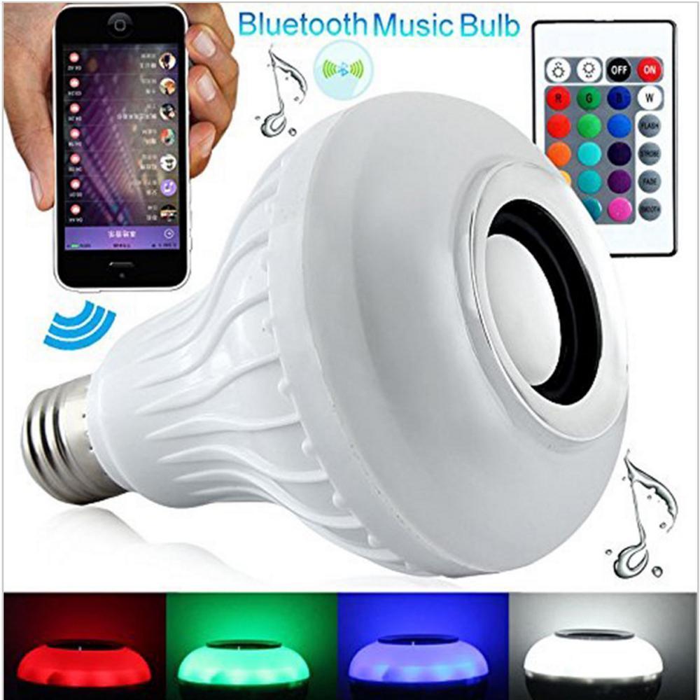 Bec bluetooth LED cu boxa, jocuri de lumini si telecomanda - 1 | YEO