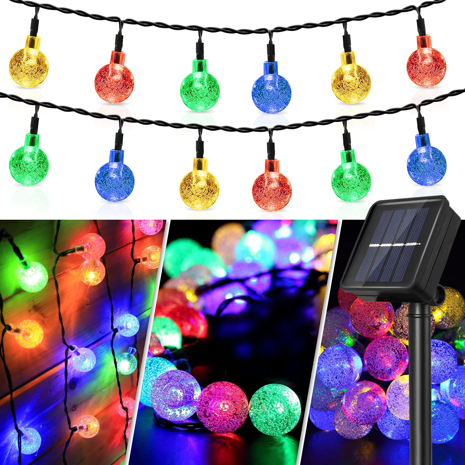 Set 5 x Instalatie solara LED 30 globulete, Multicolor - 2 | YEO