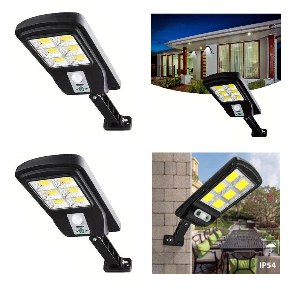 Set 2 x Lampa solara stradala 120 LED, 6 casete - 1 | YEO