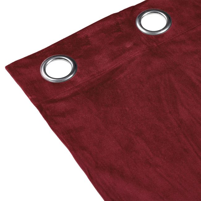 Draperie Rosu Bordo Velvet, 140x260 cm, prindere cu inele - 1 | YEO