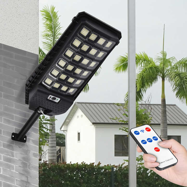 Lampa solara stradala 480 LED, 200W, Senzor de miscare