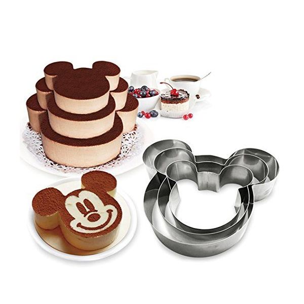 Set 3 forme tort, Inel pentru tort, Mickey Mouse - 1 | YEO