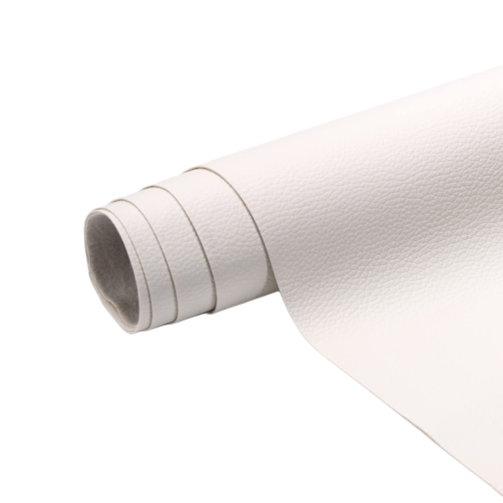 Piele artificiala autoadeziva, 75 x 250 cm, Alb - 2 | YEO