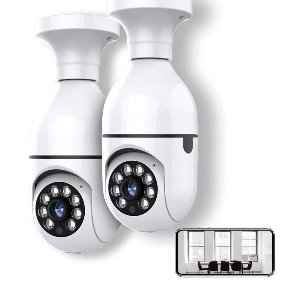 Set 2 x Camera Video Wi-Fi IP, soclu E27 - 1 | YEO