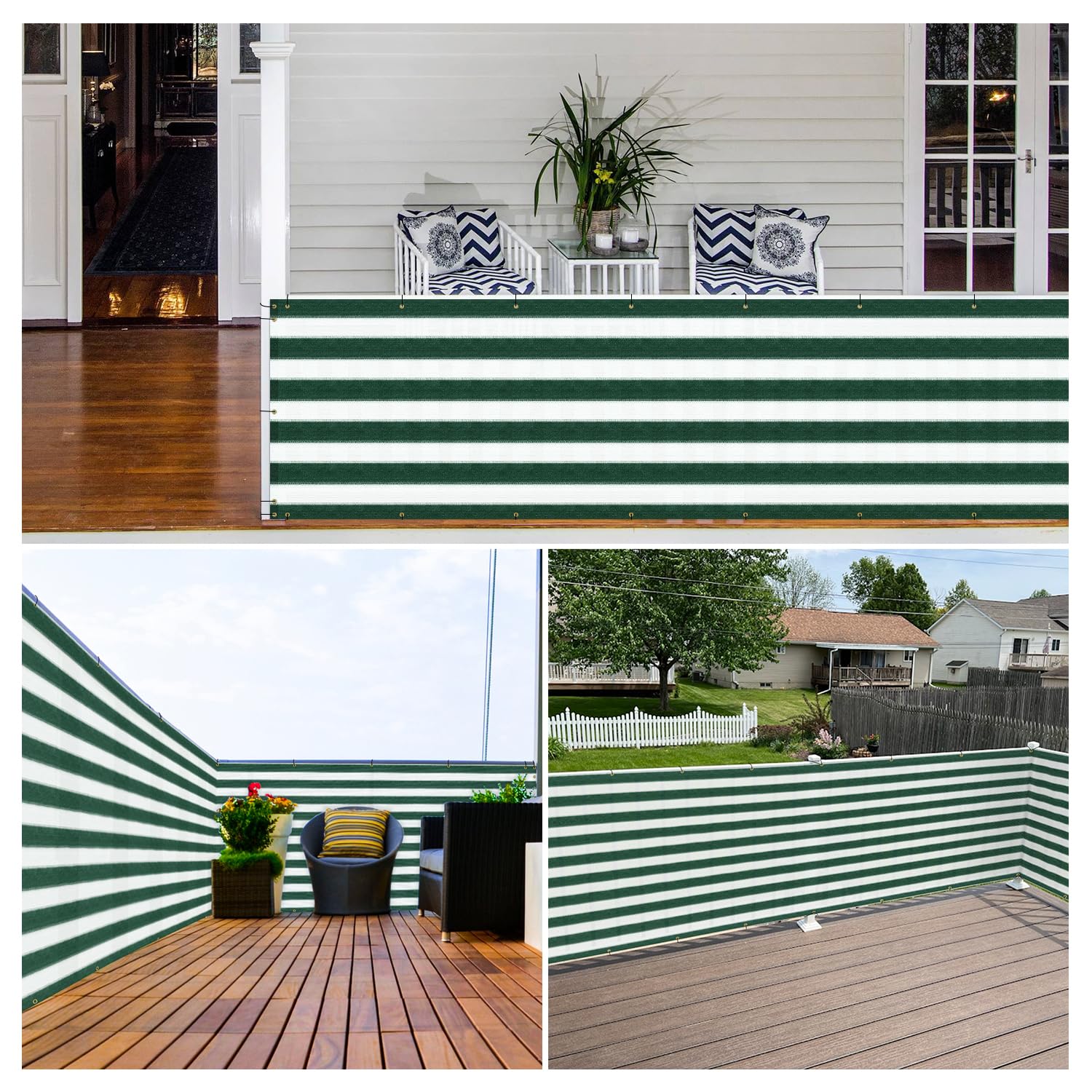 Plasa umbrire Alb-Verde, 1.7 x 10 M, Umbrire 90%, 50 coliere cadou