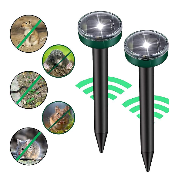 Set 2 x Aparat pentru alungat rozatoare, cartite, efecte sonore si vibratii - imagine 2