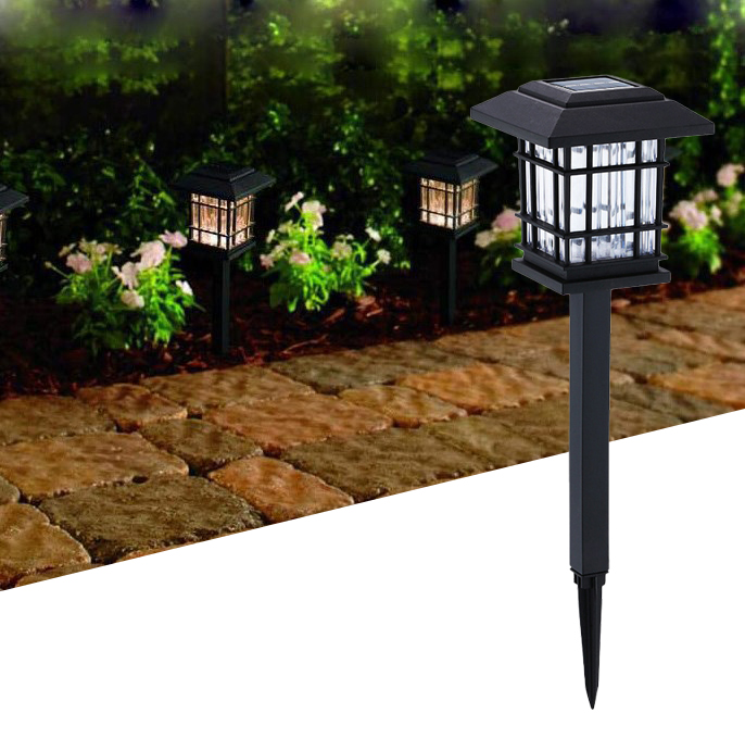 Set 4 x lampa solara felinar LED 40 cm, Alb cald - 1 | YEO