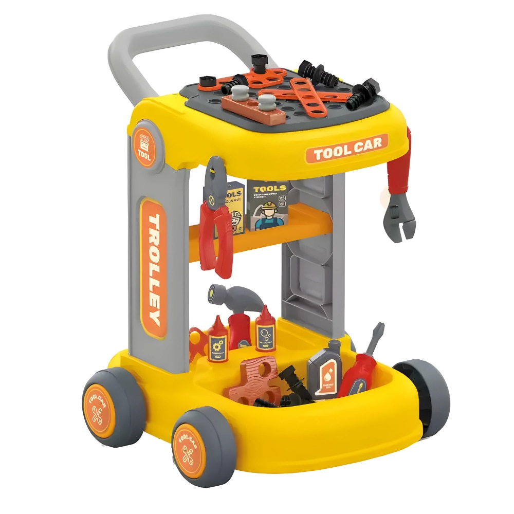 Set Troler de jucarie cu unelte de inginerie pentru copii - 1 | YEO