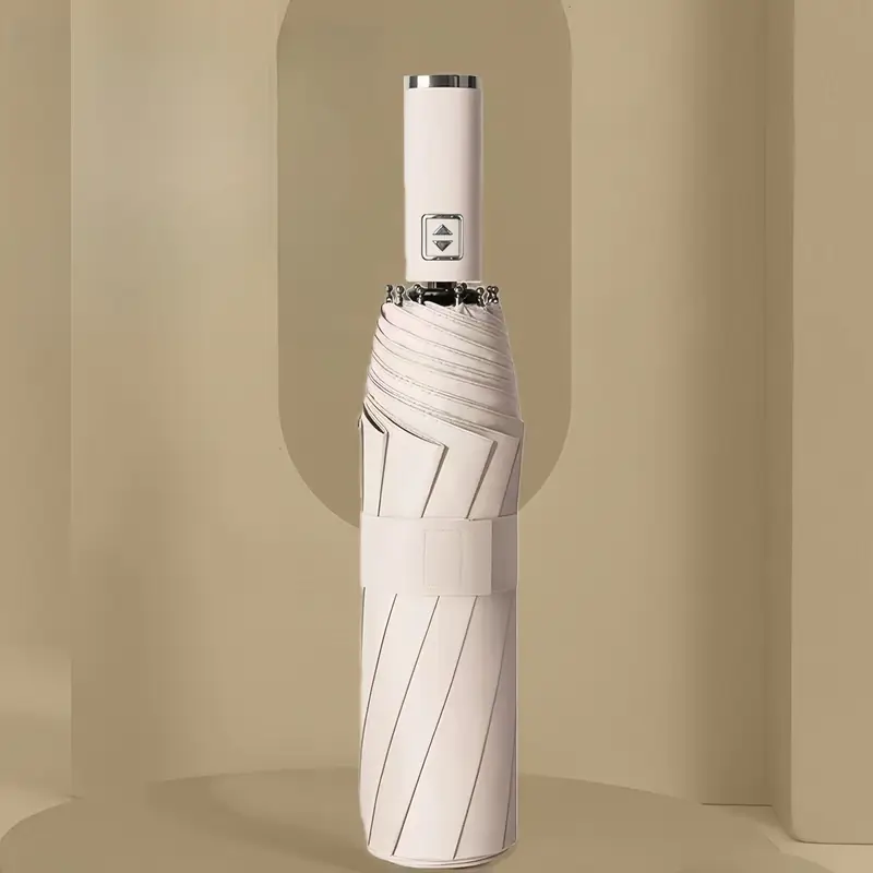 Umbrela telescopica, rezistenta la vant, 104 cm, Bej - 1 | YEO