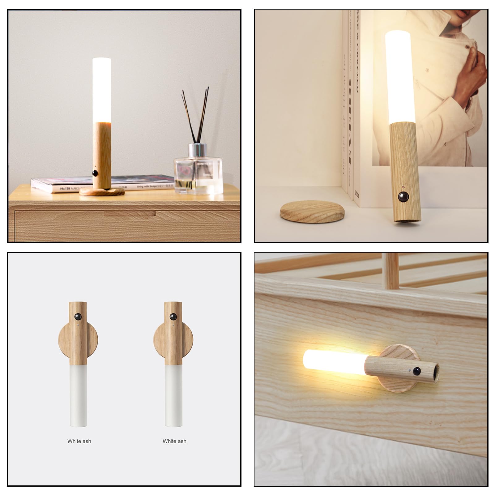 Set 4 x Lampa Smart LED, detasabila cu magnet, senzor de miscare