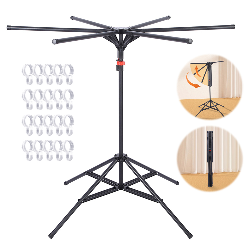 Uscator de rufe cu trepied, pliabil, brate rotative - 2 | YEO