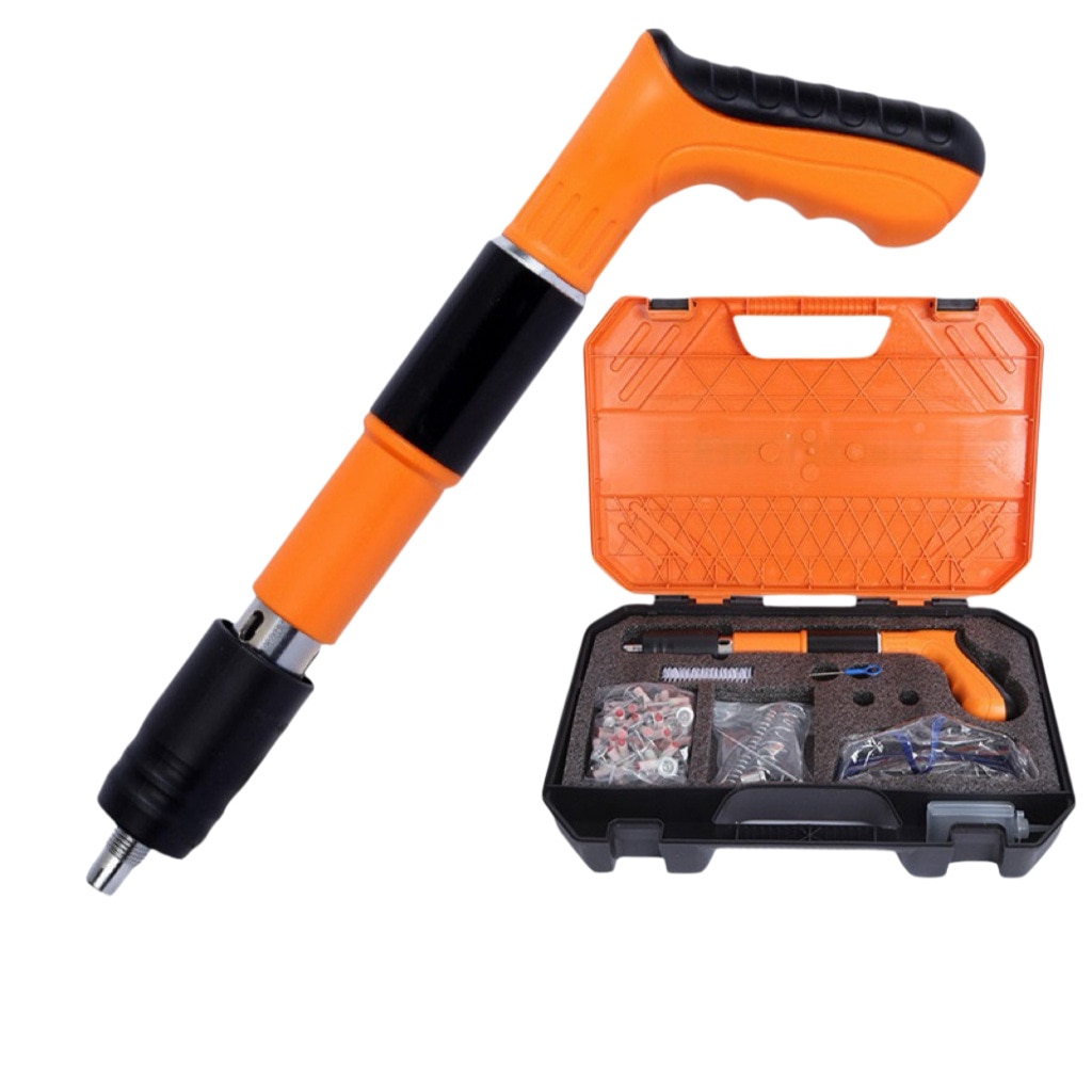 Pistol pentru nituri, 100 de cuie, pentru ziduri de beton si caramida - 1 | YEO