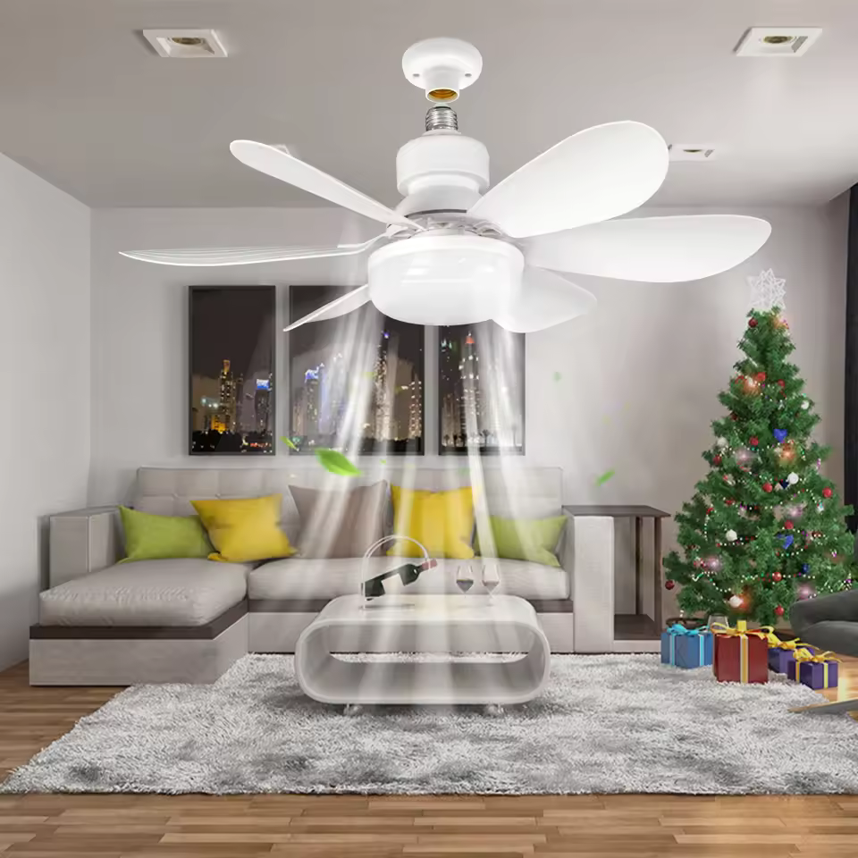 Lampa cu ventilator de tavan, 6 elice - 2 | YEO