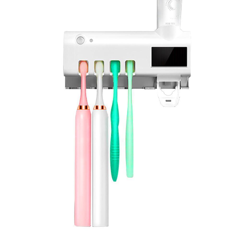 Dozator pentru pasta de dinti cu sterilizator UV pentru periute - 1 | YEO