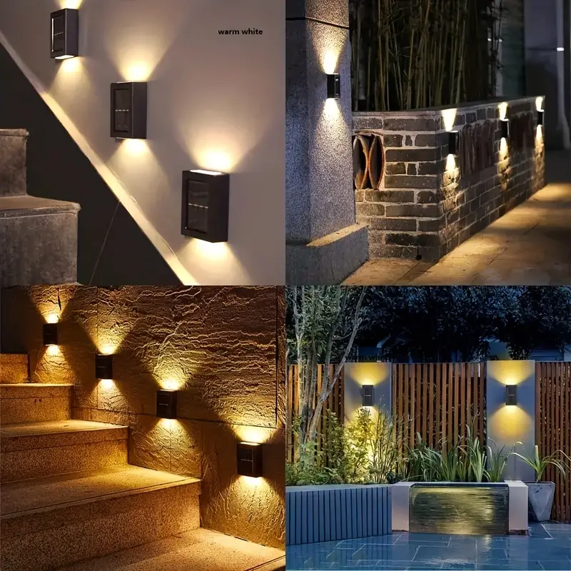 Set 4 x lampa solara cu lumina bidirectionala - 2 | YEO