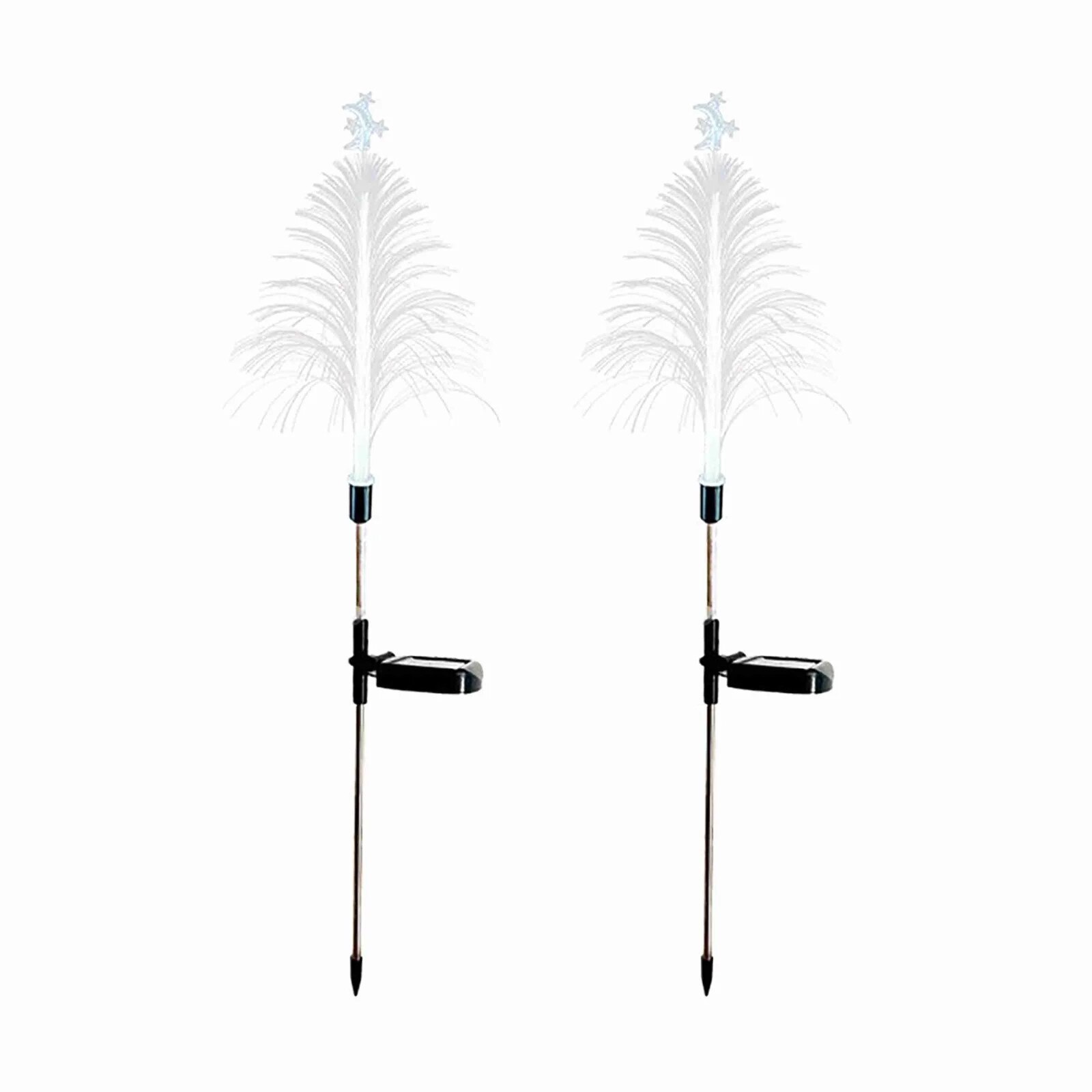 Set 2 x Lampa solara RGB pentru Craciun, IP 65 - 1 | YEO