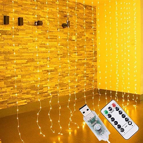 Instalatie luminoasa 3x3 Metri, 300 LED, Alb cald - 1 | YEO