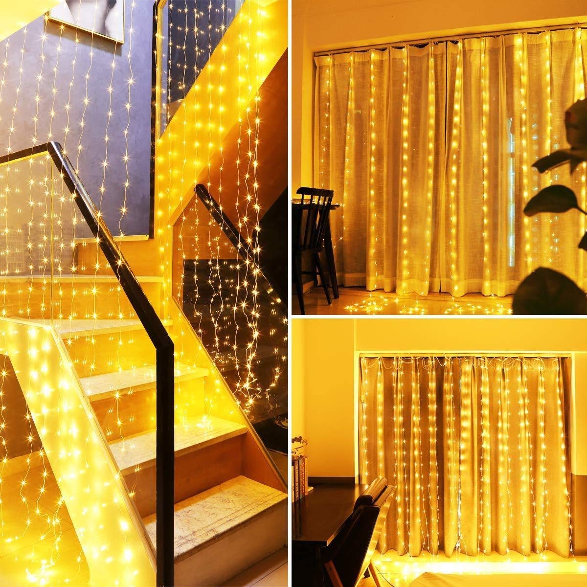 Instalatie luminoasa 3x3 Metri, 300 LED, Alb cald - 2 | YEO