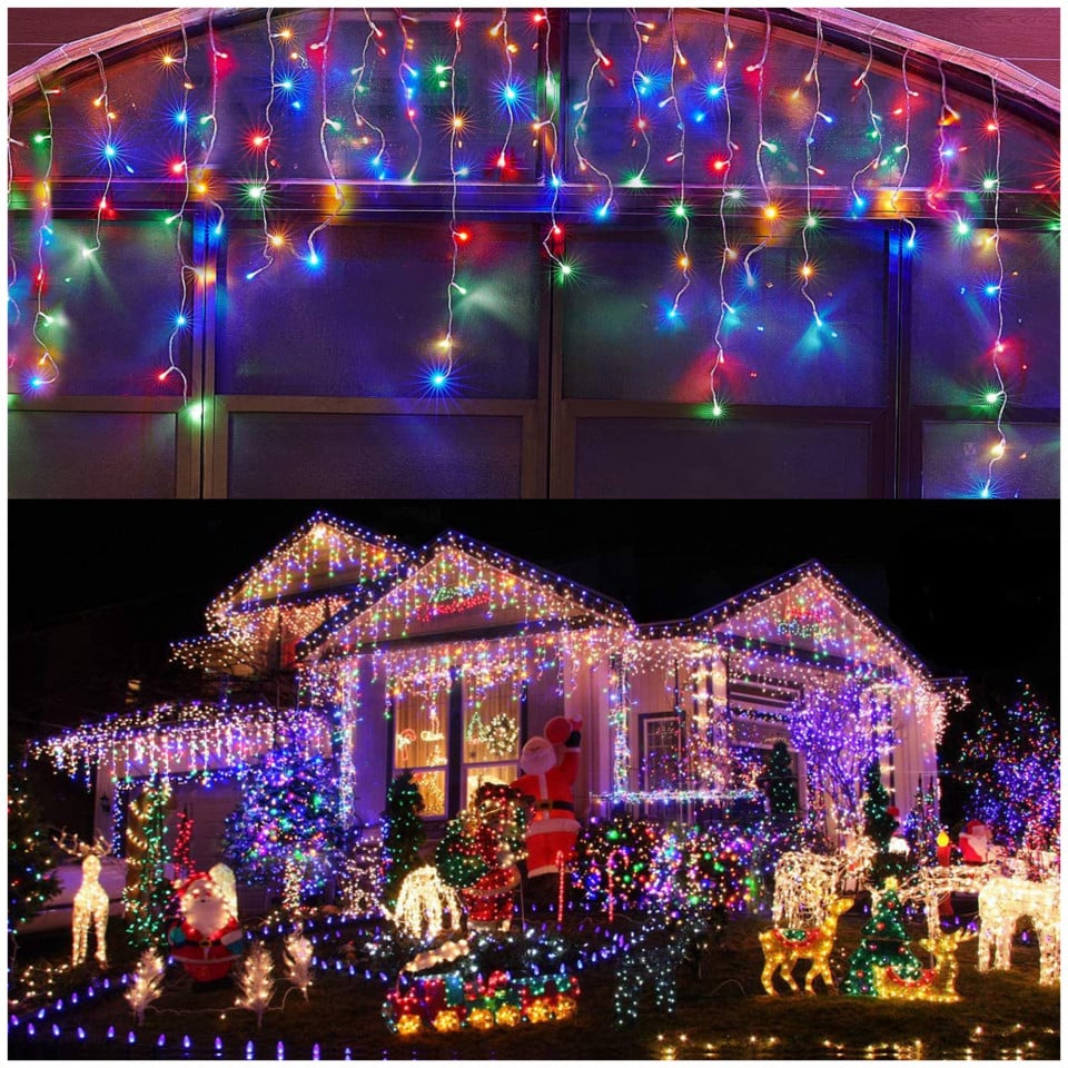 Instalatie cu franjuri 30 M, 1200 LED, Multicolor - 1 | YEO