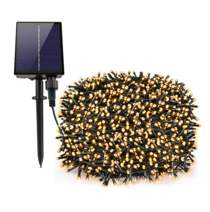 Instalatie solara, 500 LED, 50 M, Alb cald - 1 | YEO
