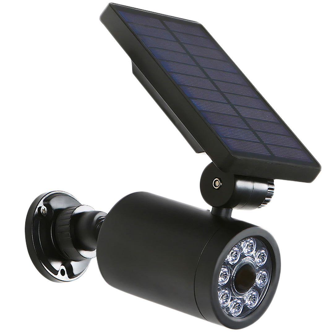 Set 3 x Camera falsa solara LED, IP 44, senzor de miscare, Negru - 1 | YEO