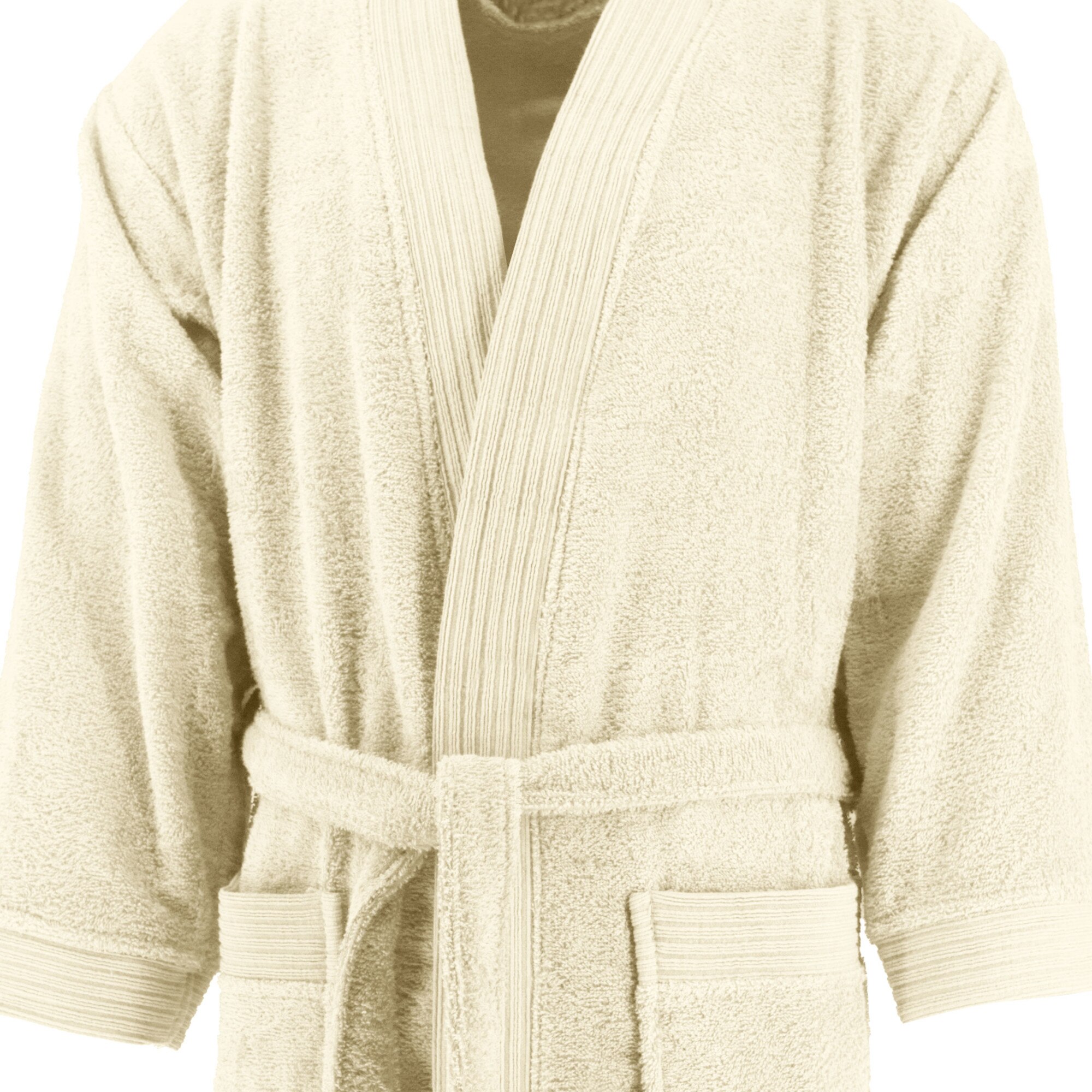 Halat baie bumbac, S-XXL, 100% bumbac, Ivoire - 2 | YEO