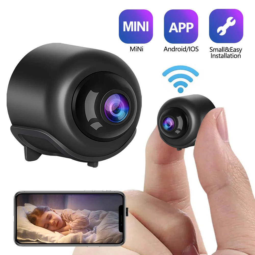 Mini camera Wi-Fi, Night vision, 1080p, Ascultare in timp real - 1 | YEO