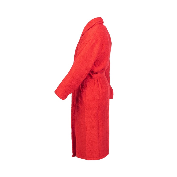 Halat baie bumbac, S-XXL, 100% bumbac, Rosu - 2 | YEO