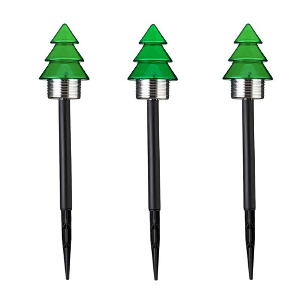 Set 3 x Felinar Solar Stick Brad Verde 41 cm - 2 | YEO