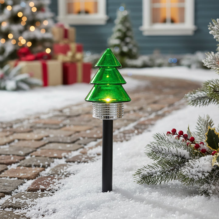 Set 3 x Felinar Solar Stick Brad Verde 41 cm - 1 | YEO