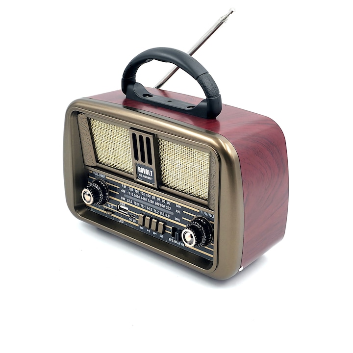 Radio ROVOLT NS-8068BT Vintage, FM/AM/SW, Bluetooth - imagine 2