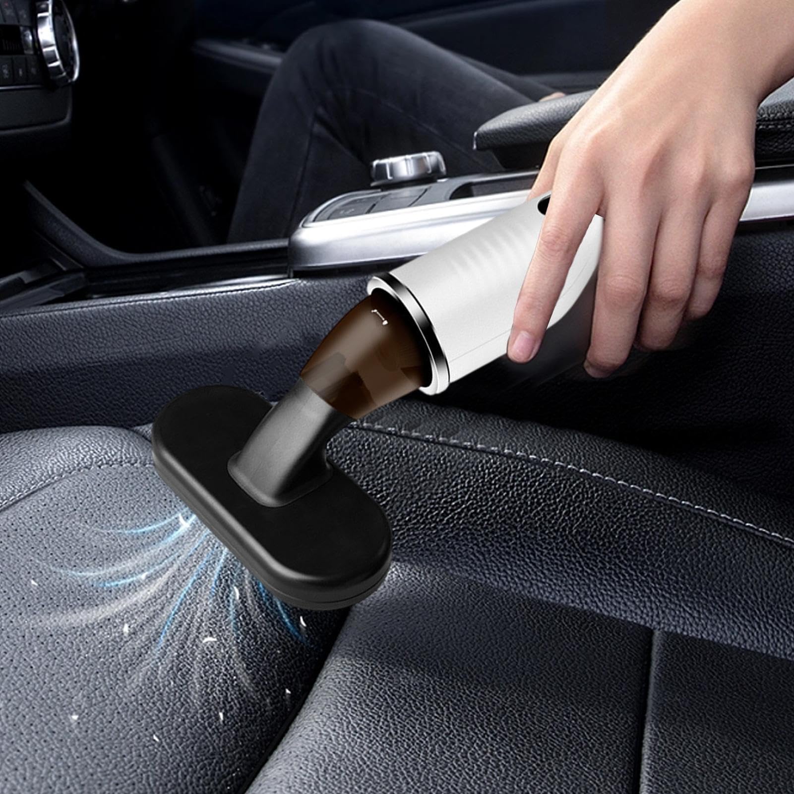 Aspirator portabil auto, 2000 mAh, USB-C, filtru HEPA - imagine 3