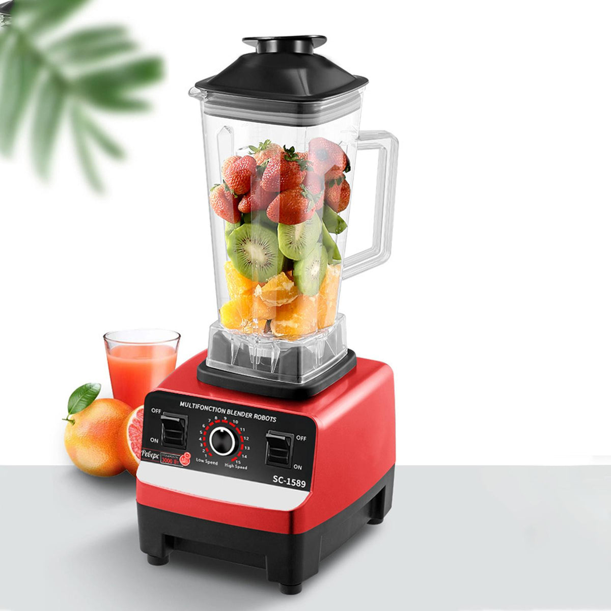 Blender 15 viteze, 2 L, 2000 W, 32.000 RPM - imagine 2