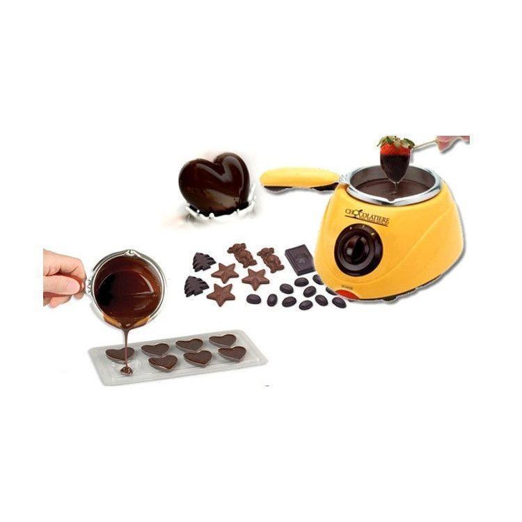 Aparat electric pentru topit ciocolata + Set Fondue Chocolatiere - imagine 3