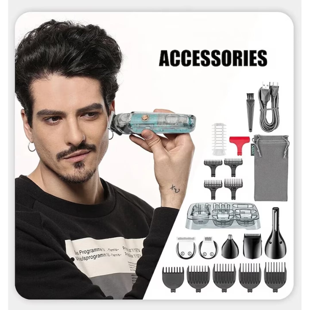 Masina electrica de tuns, 6 capete interschimbabile, 1200 mAh - imagine 3