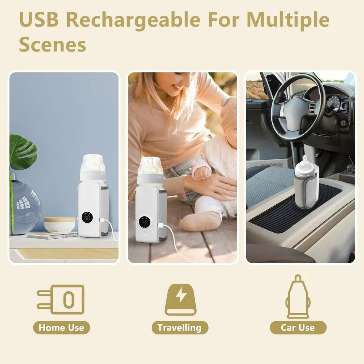 Incalzitor biberoane, portabil, temperatura ajustabila - imagine 3