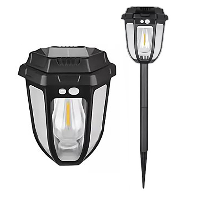 Set 2 x Lampa solara cu senzor miscare, IP65, 1200LM - imagine 3