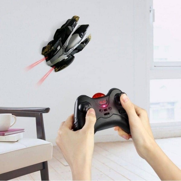 Masina care merge pe tavan Wall Climber. Control la distanta 10 metri - imagine 2