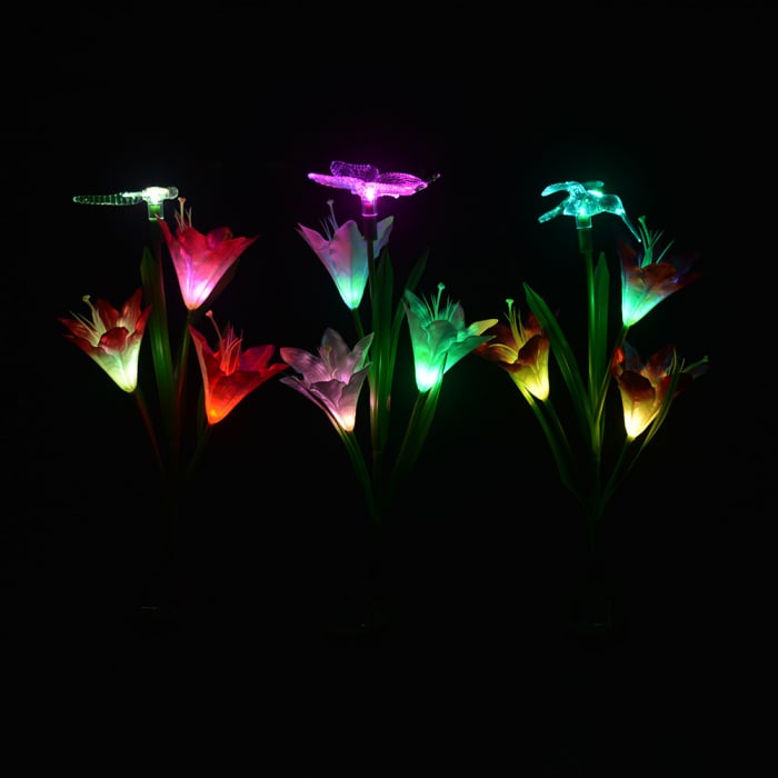 Set 2 x Lampa solara Crini 70 cm, IP66, LED cu Senzor Lumina - imagine 3