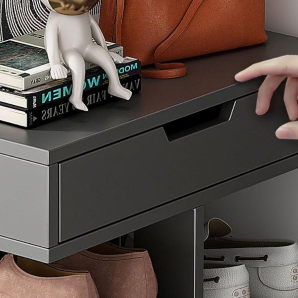 Pantofar cu 7 rafturi, 40 x 22 x 111 cm, Gri - imagine 3