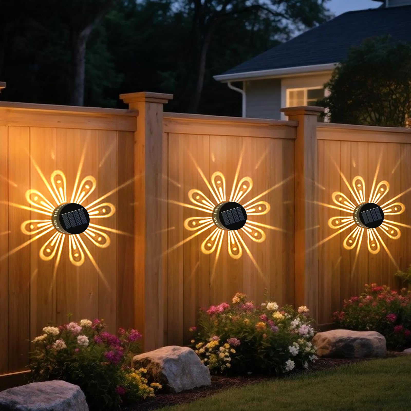 Set 6 lampi solare, lumina LED RGB - imagine 2