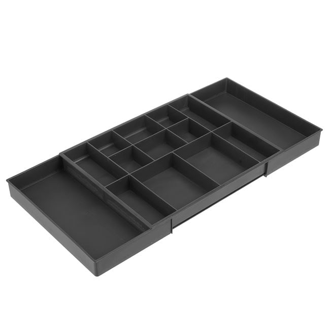 Set 2 x Organizator extensibil pentru sertare, Gri - imagine 3